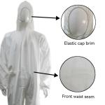 VASTPROTECT-608 Non-Woven Suite Without Shoe Cover for Isolation Coveralls