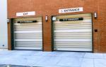 Industrial High Speed Spiral Roll Up Doors Heavy Duty 3Phase 380V Automatic