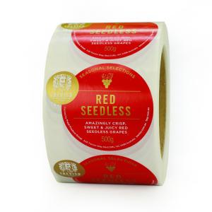 Wholesale Custom Round Sticker Labels Self Adhesive Waterproof Color Laser Labels from china suppliers