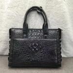 Exotic Genuine Crocodile Skin Businessmen ZIP Laptop Briefcase Authentic