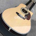 Factory customization Solid Spruce Top D45c Cutaway Electric Acoustic Guitar