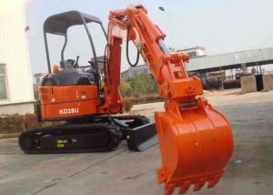 China 3 Cylinders Excavator Equipment Rental , Yanmar Diesel Engine Mini Tractor Excavator on sale