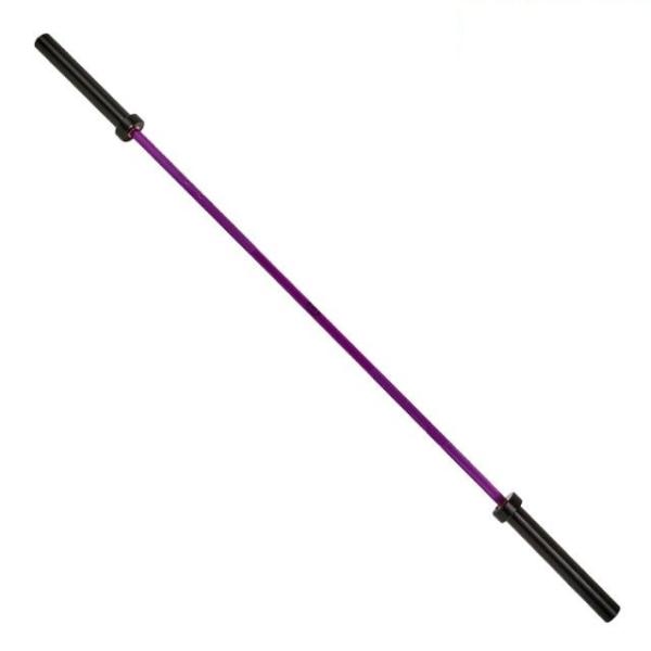 women's purple color bar for weight lifting training, colorful black zinc