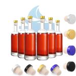 500ml/750ml/1500ml Clear Borosilicate Whiskey Liquor Bottle Vodka Square Type