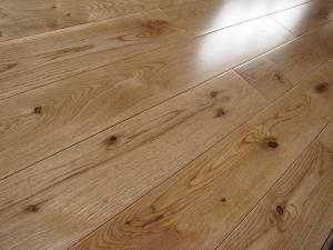 Wholesale rustic White Oak Solid Hardwood Flooring, CD grade with different stains and finishing from china suppliers