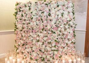 Wholesale Roll Up Plastic PE Silk 3D Artificial Flower Wall Support OEM ODM from china suppliers