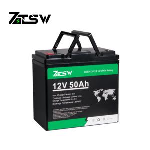 Wholesale 12V 50Ah LiFePO4 Lithium Battery 8000+ Deep Cycles Smart BMS For RV from china suppliers