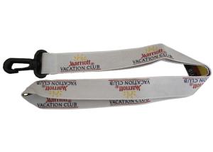 Wholesale Custom Polyester, Nylon, Silicone, Satin Vacation Club Single Side Woven Promotional Lanyards With Plastic Hook from china suppliers