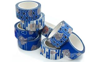 Wholesale Wholesale Washi Tape Custom Printed Blue Japanese Paper Tape Colored Masking Tape from china suppliers