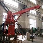 Steel Material 9m 3t Marine Jib Crane Stiff Boom