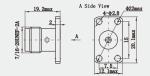 TNC Female 4-hole Flange RF Coaxial Connector with Microstrip