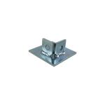 Standard Steel Channel Post Base Accessories C Channel 1-5/8"