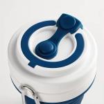 25*5cm Eco Friendly Collapsible Coffee Cup Silicone Travel Mug OEM