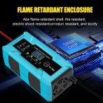 Smart Watch Compatible 12V 8A 10A 6A Car Battery Charger for Gel AGM Lead Acid