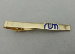Wholesale 15 mm Gold Plating Personalized Tie Bar , 1 Inch Custom Copper For Mens from china suppliers