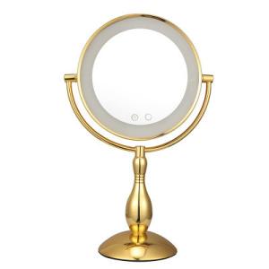Wholesale Metal Frame Battery Double Sided Light Up Makeup Mirror 7 Inch Or 8 Inch from china suppliers