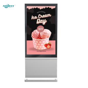 Wholesale 55 inch Silver Windows Outdoor Fanless Vertical Digital Totem from china suppliers