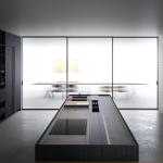 Custom Minimalist Design Termite Proof Durable Black Egger Board Kitchen Cabinet