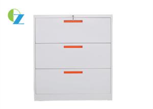 Wholesale 3 Drawer Horizontal File Cabinet / Office File Storage Furniture Dustproof from china suppliers