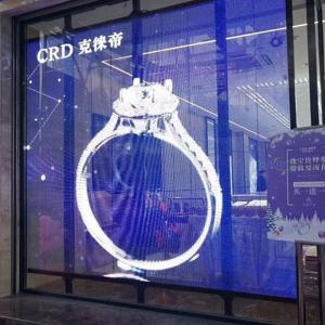 Wholesale TV P2.5 P3.91 Transparent LED Display Screen LED Display Curtain Window Glass from china suppliers