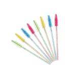 50PCS Crystal Eyebrow Brush Makeup Eyelash Extension Tool Pink Yellow