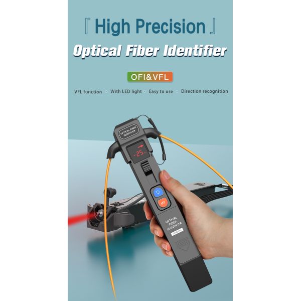 FONGKO Fiber Optic Tools' KFI-35V Fiber Optic Detector Identifier and Visual Fault Locator for Signal Recognition