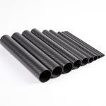 Carbon Fibre Straight Pipes Layered With Epoxy Resin And Varnished Outer Finish