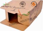400G Kraft Pape Birthday Cake Food Packaging Boxes With Handle CMYK Printing