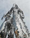 Outdoor Large Abstract Stainless Steel Sculpture For Public Decoration