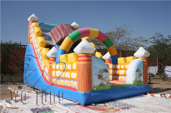 Inflatable slide combo, toboggan slide