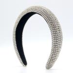 100g Vendors Gorgeous Braided Women Silk Headband With Rhinestone