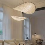 Nordic Vintage Art Japanese Pendant Lamps Wabi-Sabi Style Leaf Chandelier