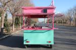 Customizable round corner cartoon shape food cart for your specific needs