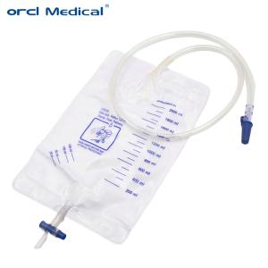 Wholesale Disposable Medical Surgical 2000ml Urine Drainage Bag with Push/pull Valve from china suppliers