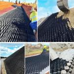 HDPE Geocell Ground Grid Subgrade Reinforcement Slope Protection 100mm Honeycomb