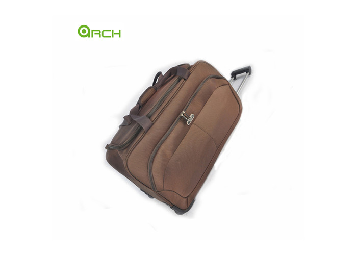 Rolling Luggage Bag Wheeled Duffle with One Front Big Pocket