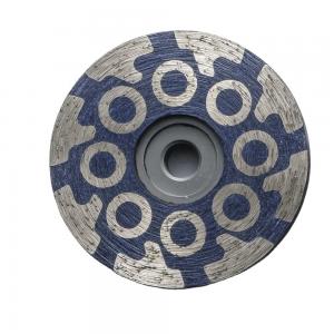 China Granite Diamond Powder Resin Filled Cup Wheel Round T Shape Segment Wheel 100mm 125mm on sale