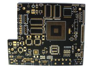 Wholesale Customized BGA Immersion Gold Multilayer PCB With Black Solder Mask from china suppliers