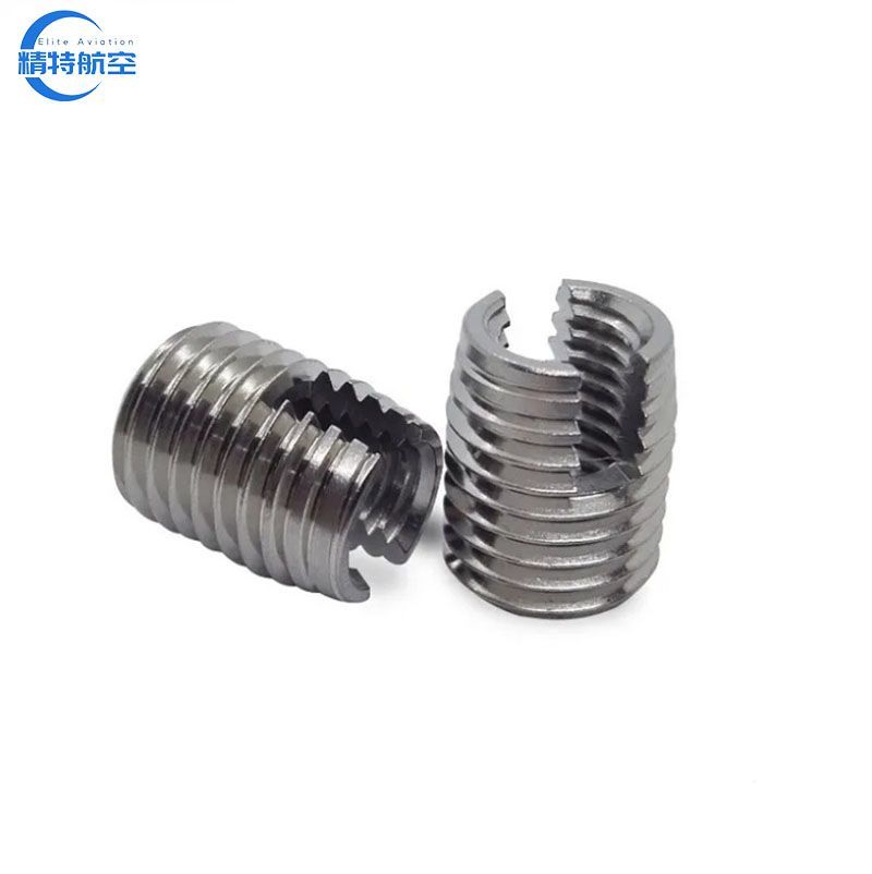 Ss302 Unf 1/4-28 Automotive Engineer Cover Self-Tapping Threaded Insert with Three Holes