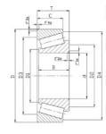 Standard P5 Precision Tapered Roller Ball Bearings 32322