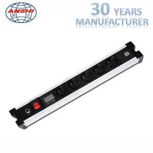 Wholesale Industrial Network Patch Panel 110 - 250V Rated Voltage Black Color OEM from china suppliers