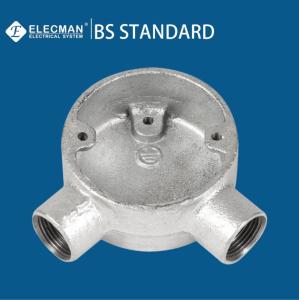 Wholesale Two Way Malleable Iron Boxes Angle Conduit Outlet Box BS4568 20mm-32mm from china suppliers