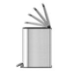 3L 5L Stainless Steel Soft Close Rectangle Trash Can for Sustainable Kitchen