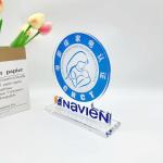 Stylish Clear Cast Acrylic Trophy Awards 8'' H Custom Printing For Celebration