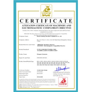 Henan Junfang Machinery Equipment Co., Ltd Certifications