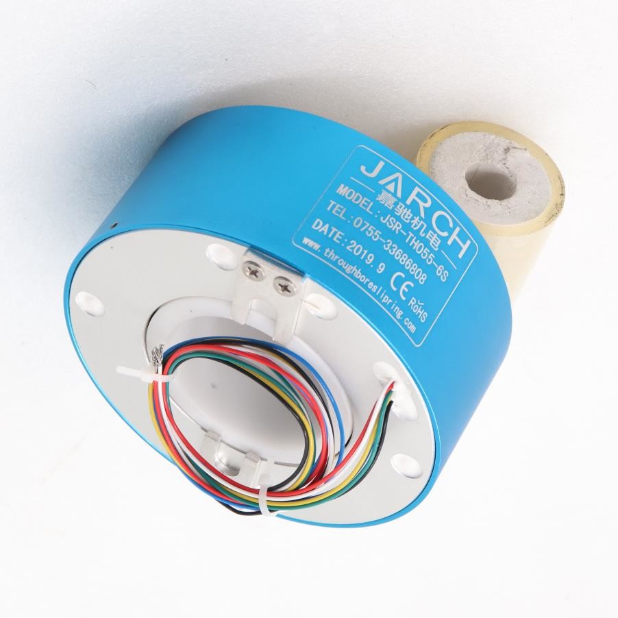 20A 25mm Through Bore Slip Ring Electro Rotary Joint 12 Signals 300RPM
