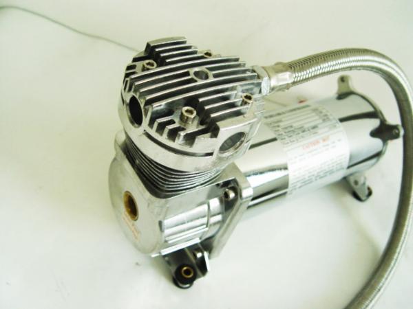 200psi 12 Volts Air Ride Suspension Compressor Stainless Lead Hose 5 Gallon Air