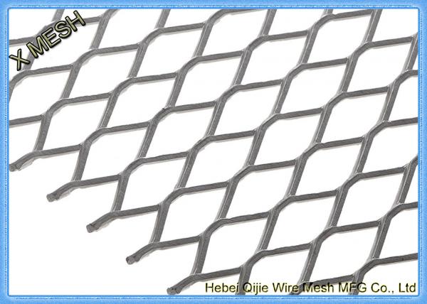 Quality DIN EN ISO 1461 Expanded Metal Mesh , Aluminum Expanded Metal Sheet For Stairs for sale