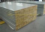 Customized Fireproof Fiber Glass Wool Metal Sandwich Panels For Wall Board