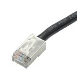 Screw Lock 8P8C Rj45 Watertight Ethernet Connector Outdoor Straight Black Mould
